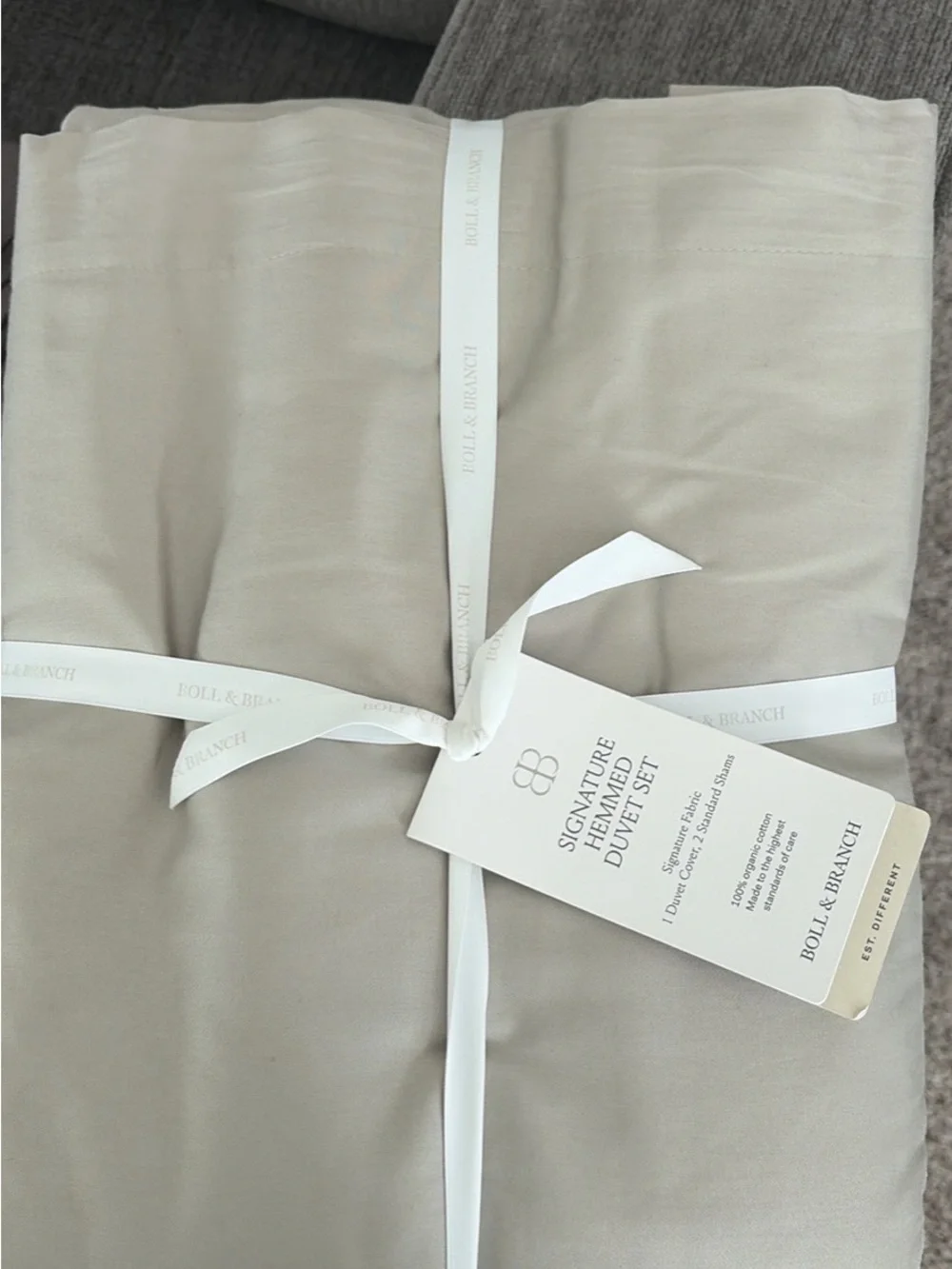 BRAND NEW BOLL & BRANCH DUVET SET